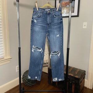 Zara distressed jeans